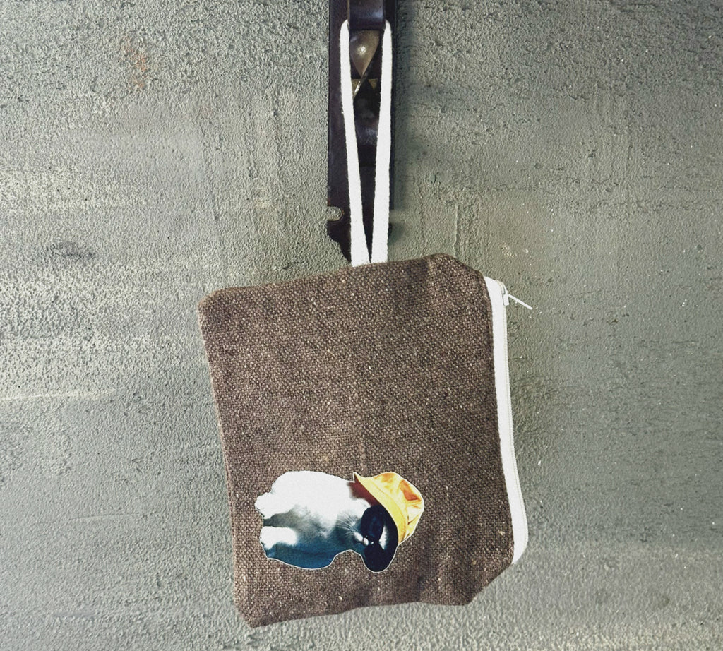 cat with a hat - coin pouch