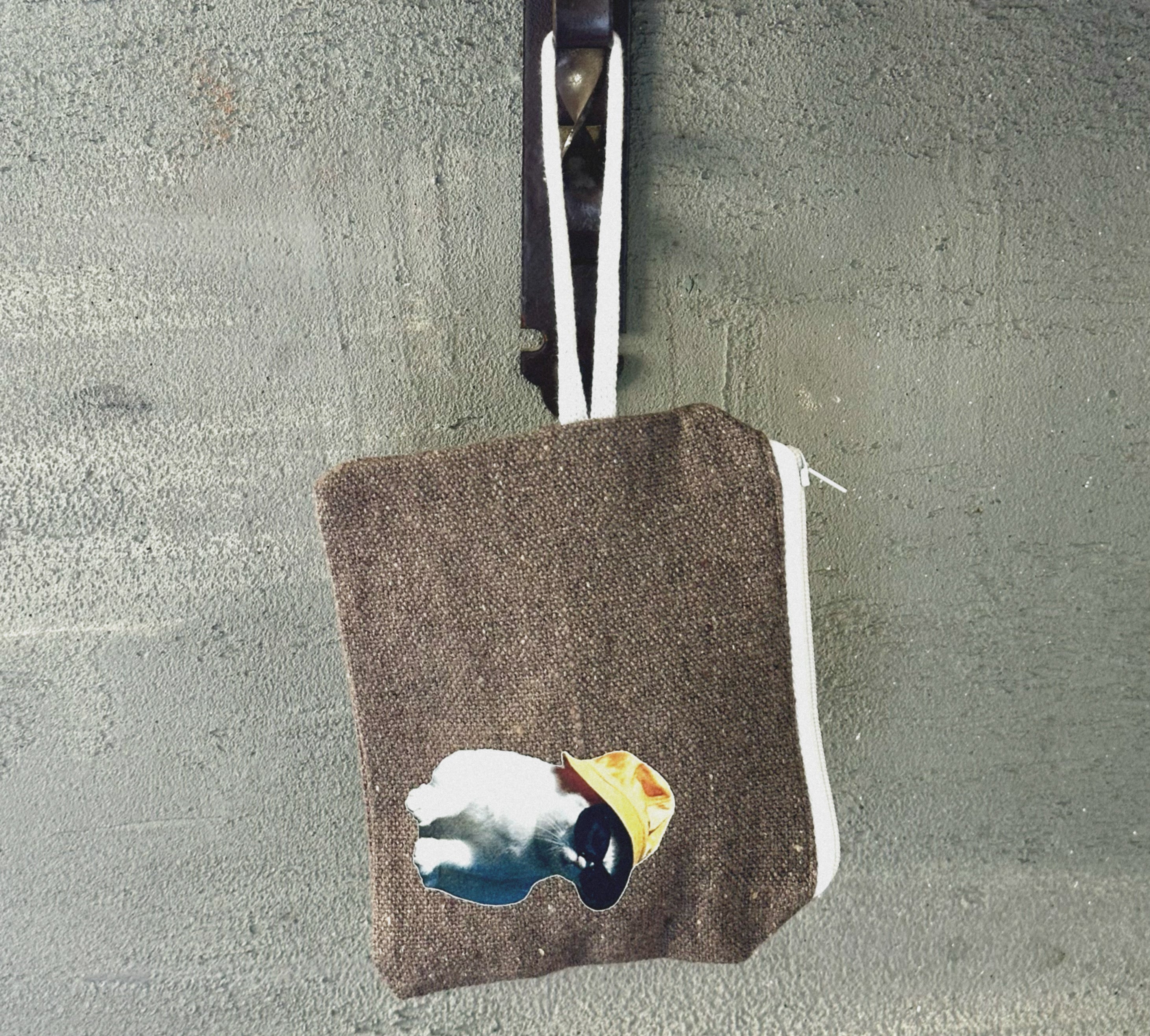 cat with a hat - coin pouch