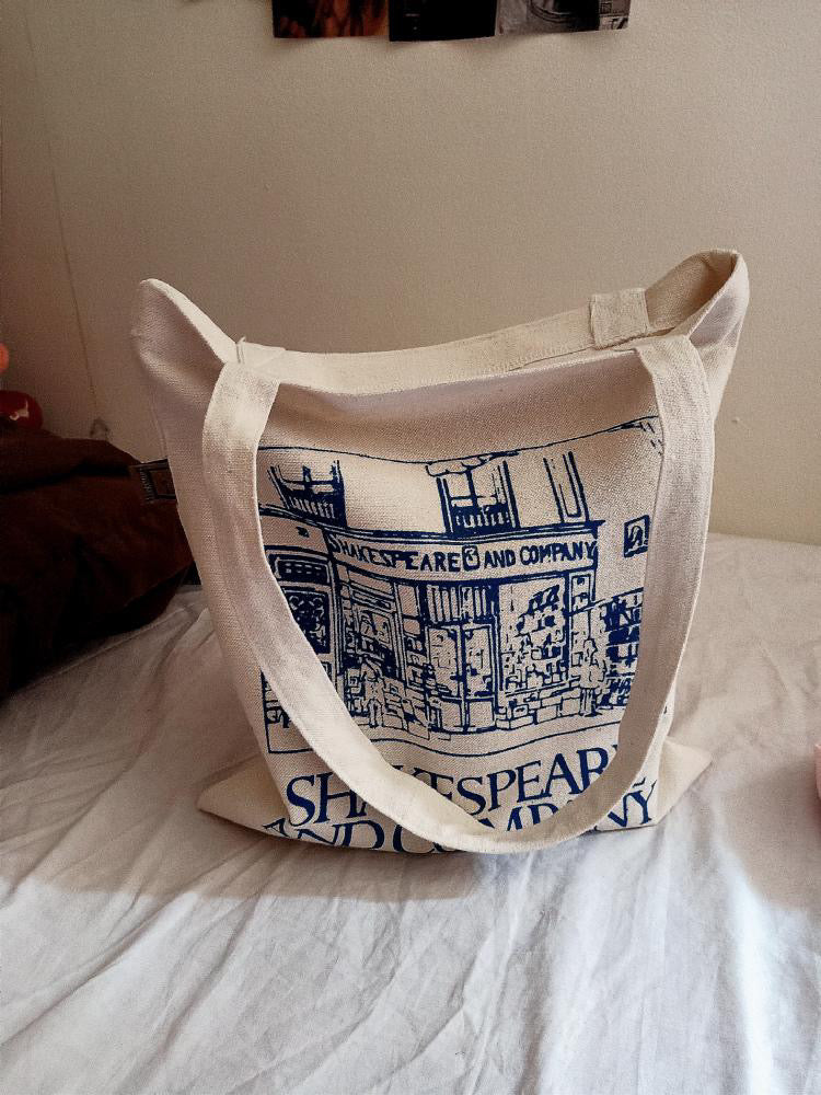 Shakespeare and company - medium tote bag