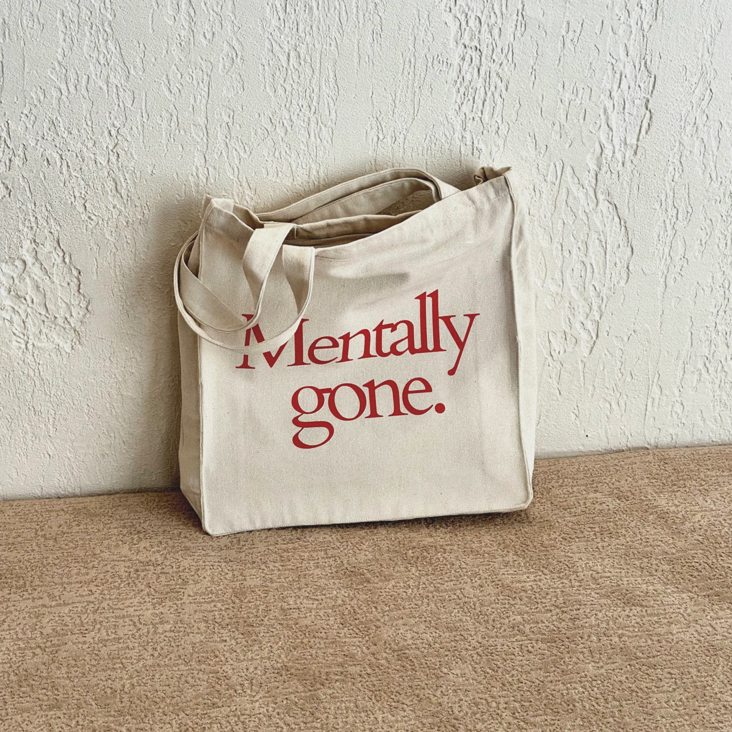 Mentally Gone - Large Tote bag