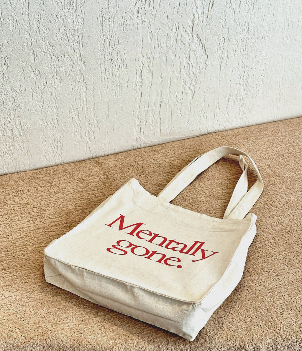 Mentally Gone - Large Tote bag