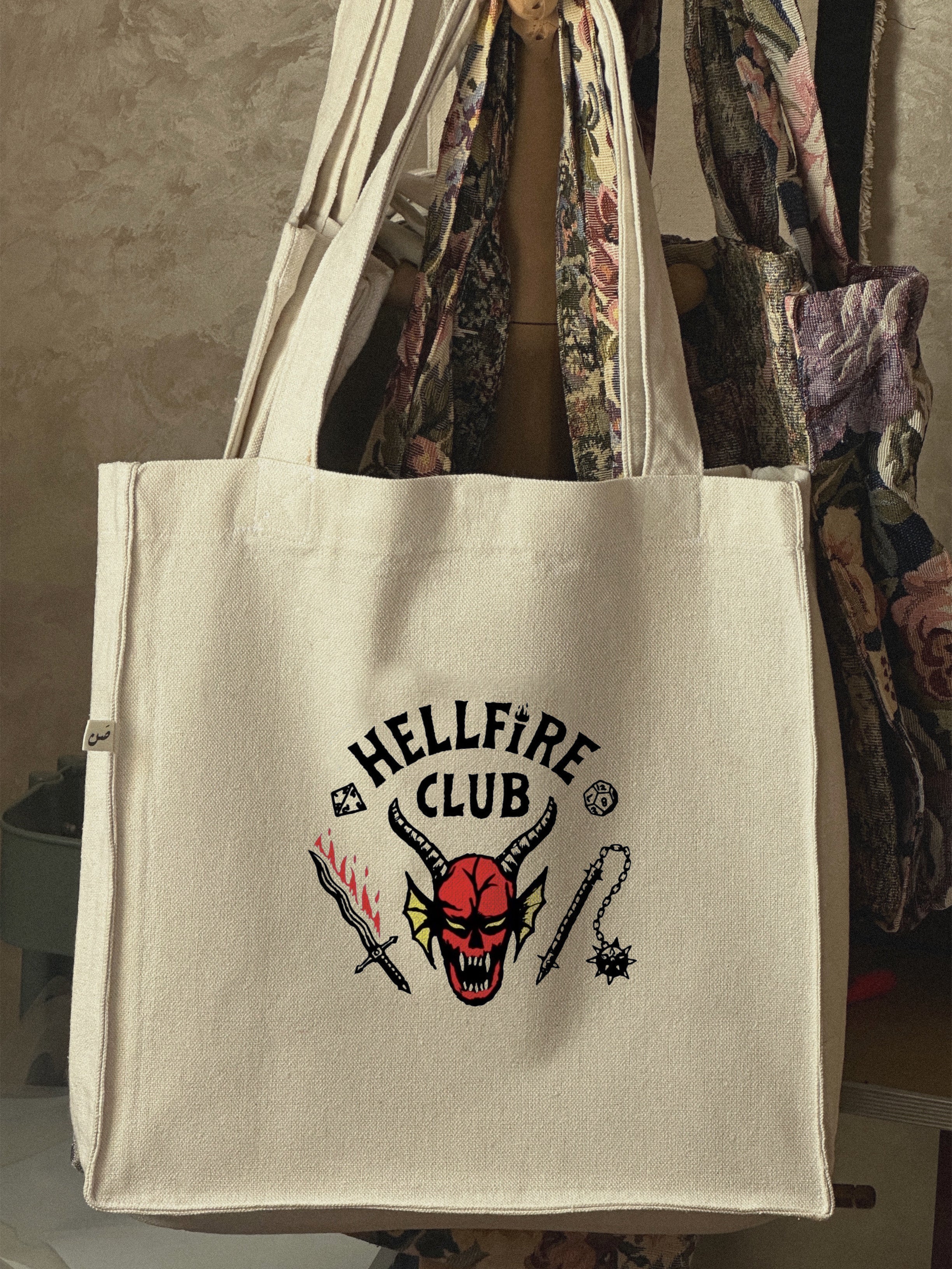 Hellfire club — large tote bag