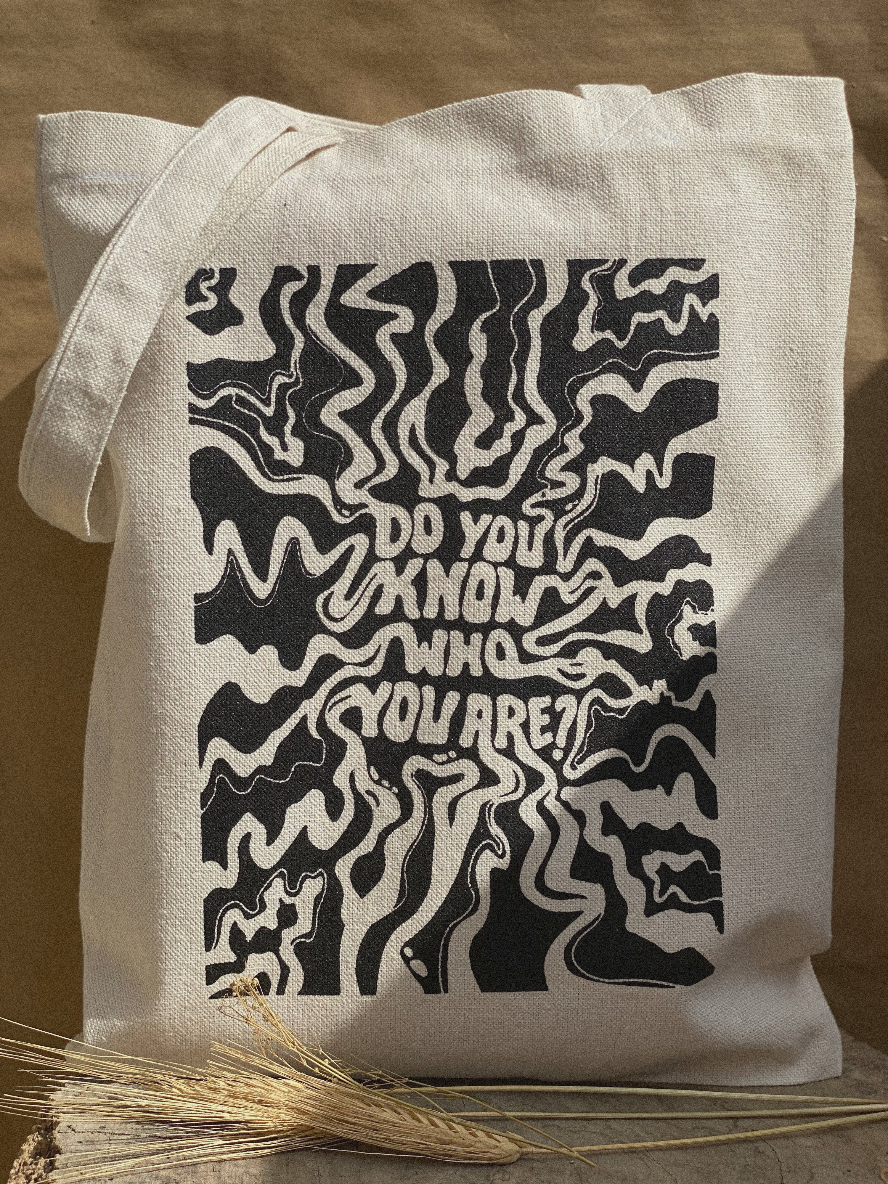 do you know who you are- harry styles tote bag