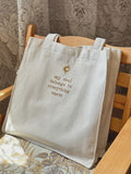 Sun bag- large embroidery tote bag