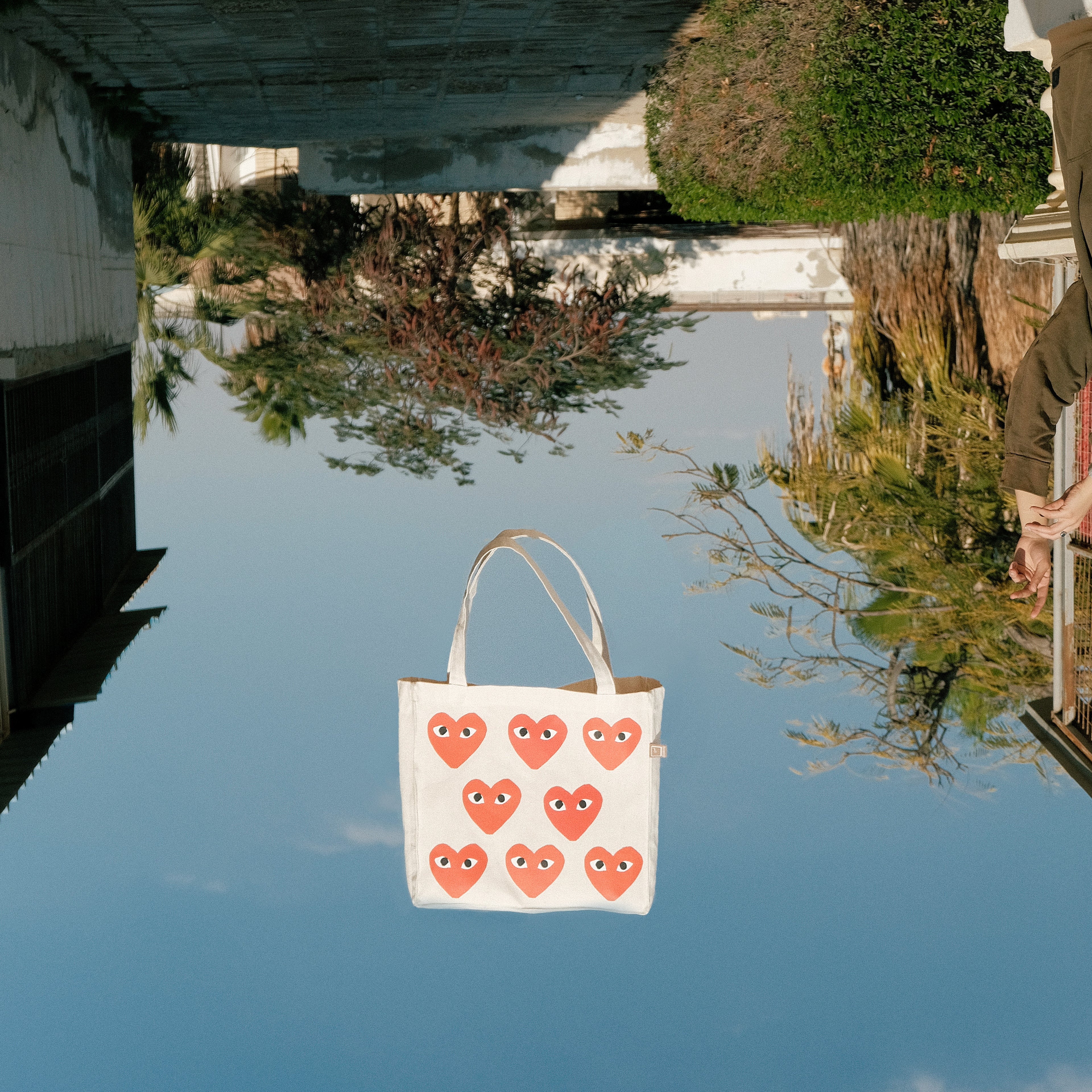 hearts - large tote bag