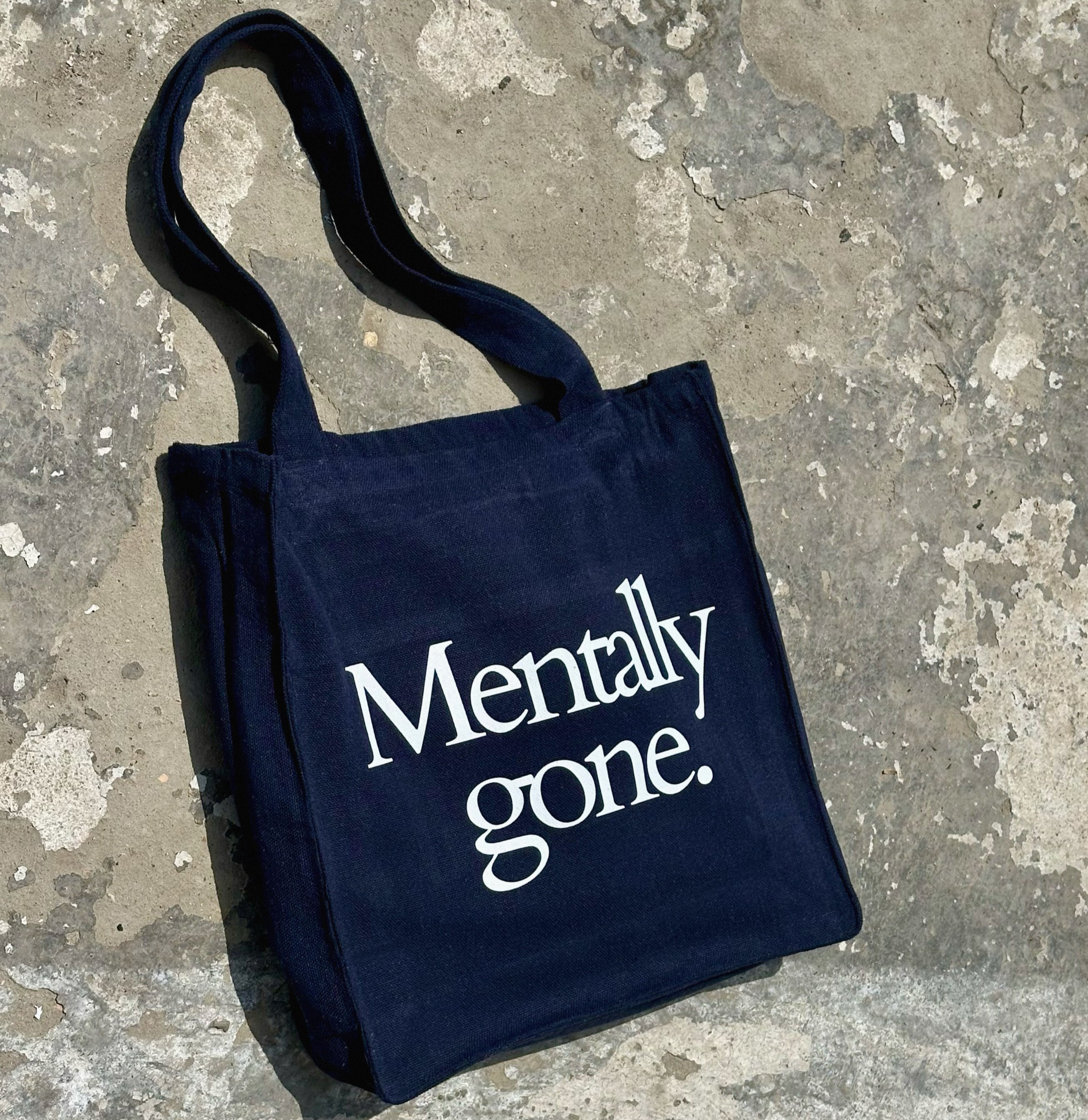 Mentally Gone - Large Tote bag