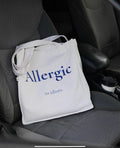 Allergic to idiots - large tote bag