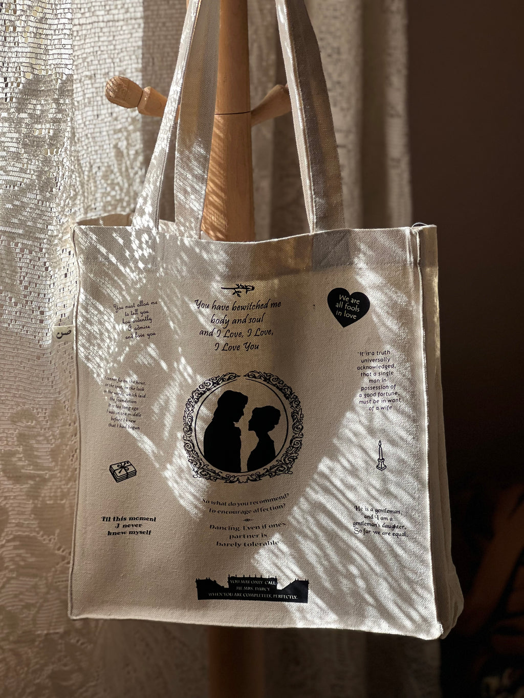 pride and prejudice- large tote bag