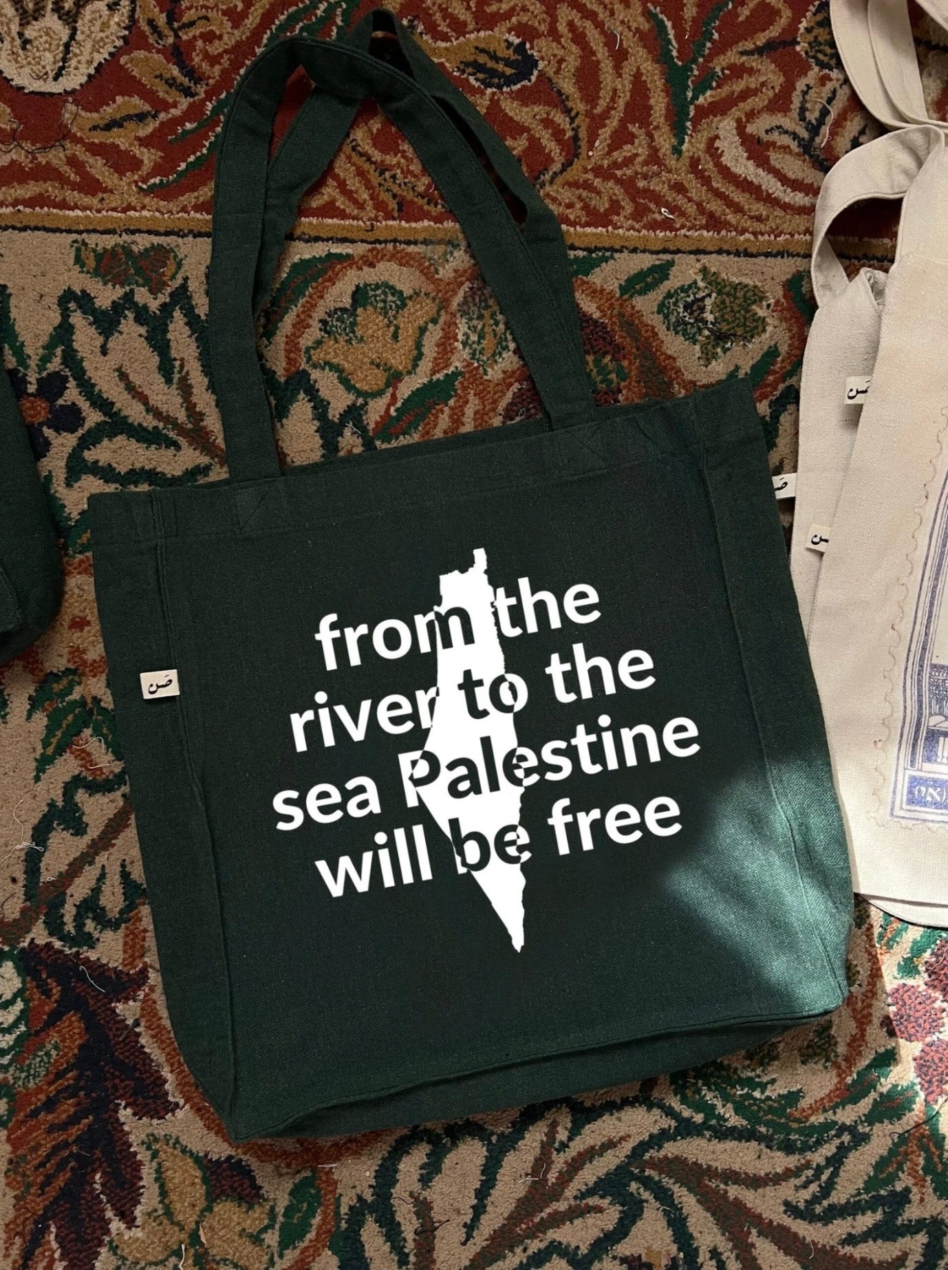 Palestine will be free - large tote bag