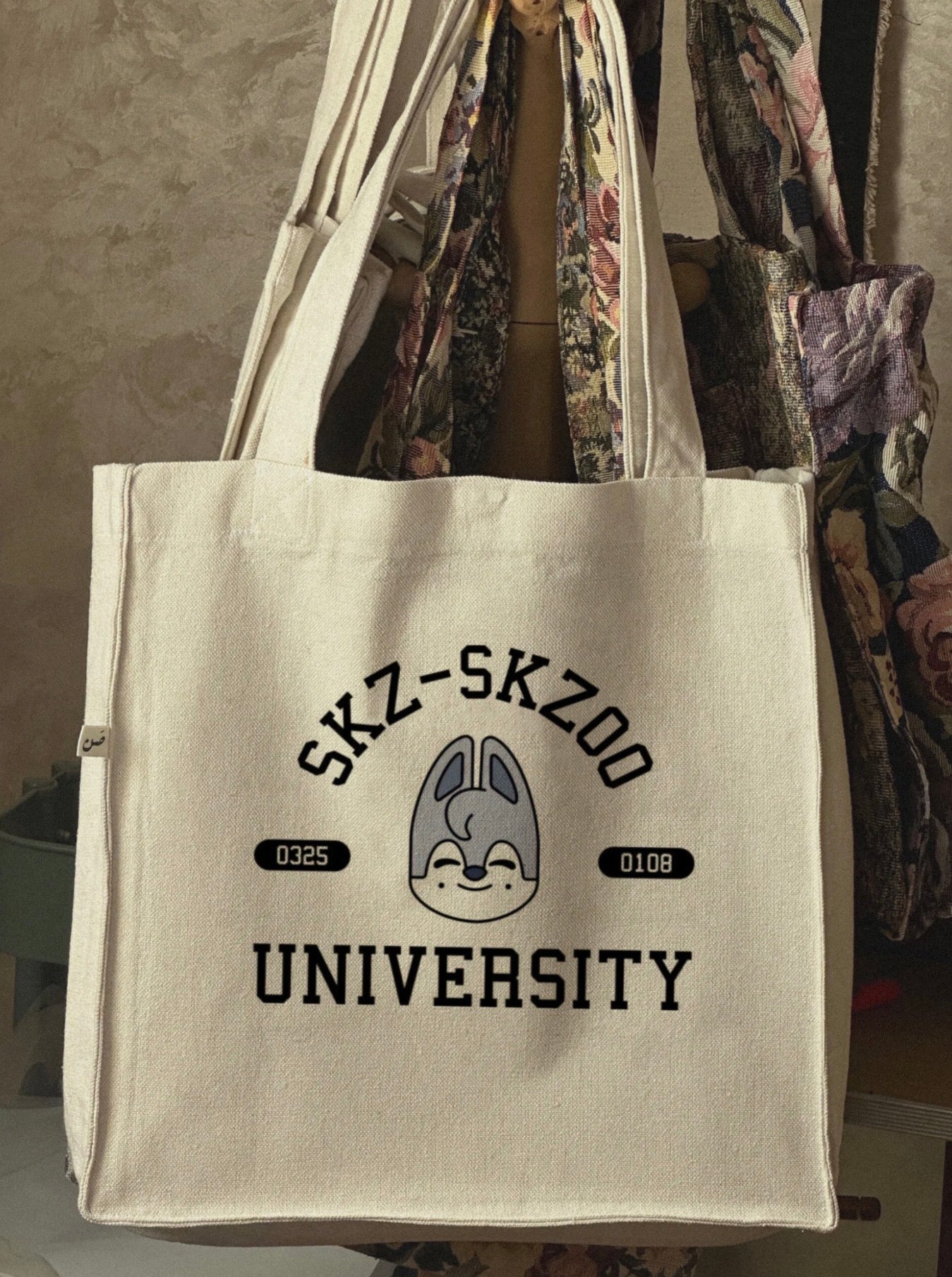 skz - bts large tote bag