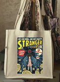 stranger things - large tote bag