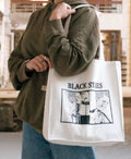 Nana - black stones - large tote bag