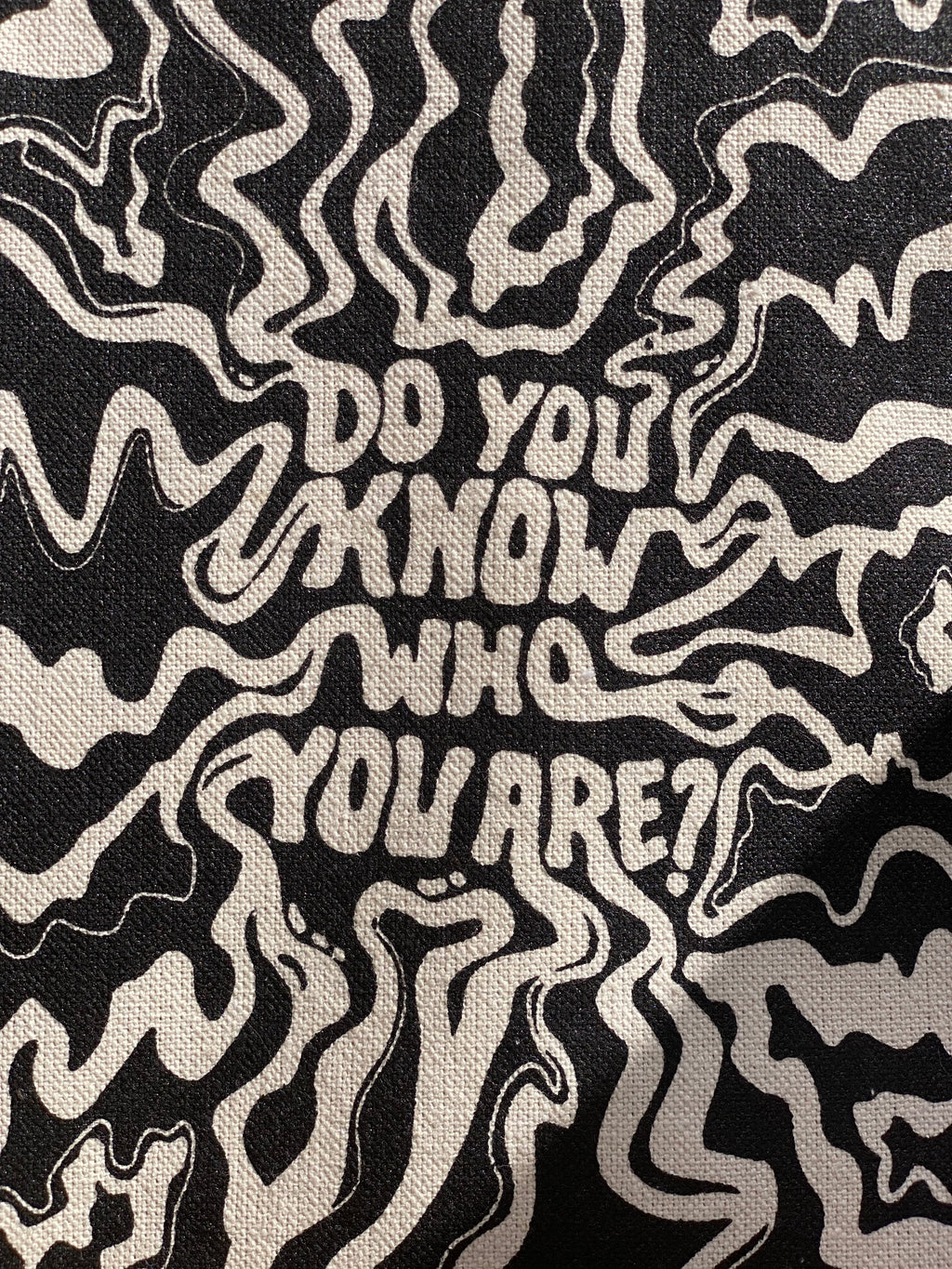 do you know who you are- harry styles tote bag