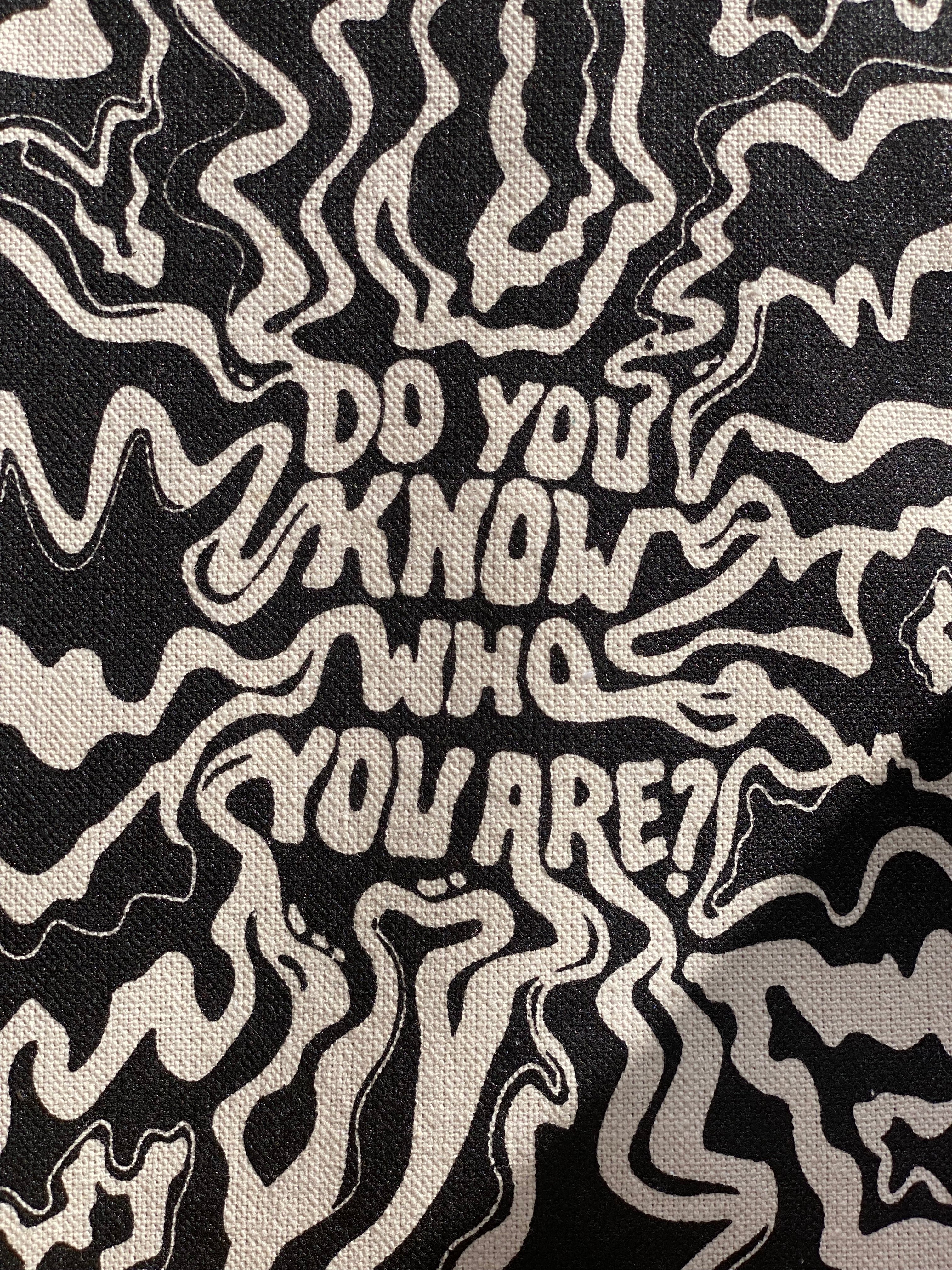 do you know who you are- harry styles tote bag