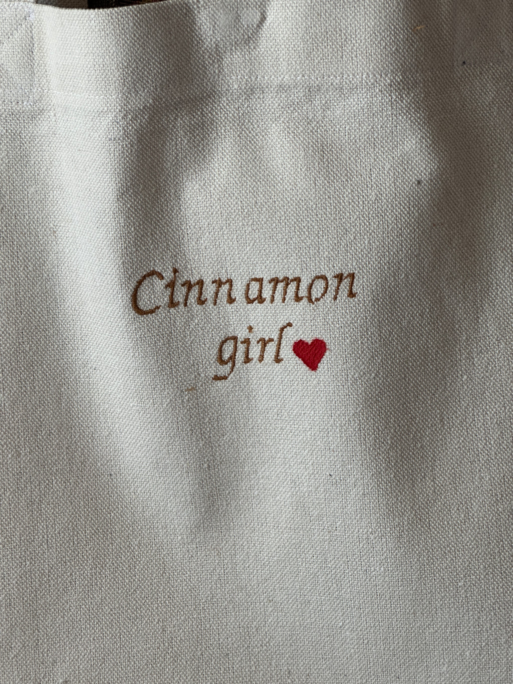 Cinnamon girl- large tote bag