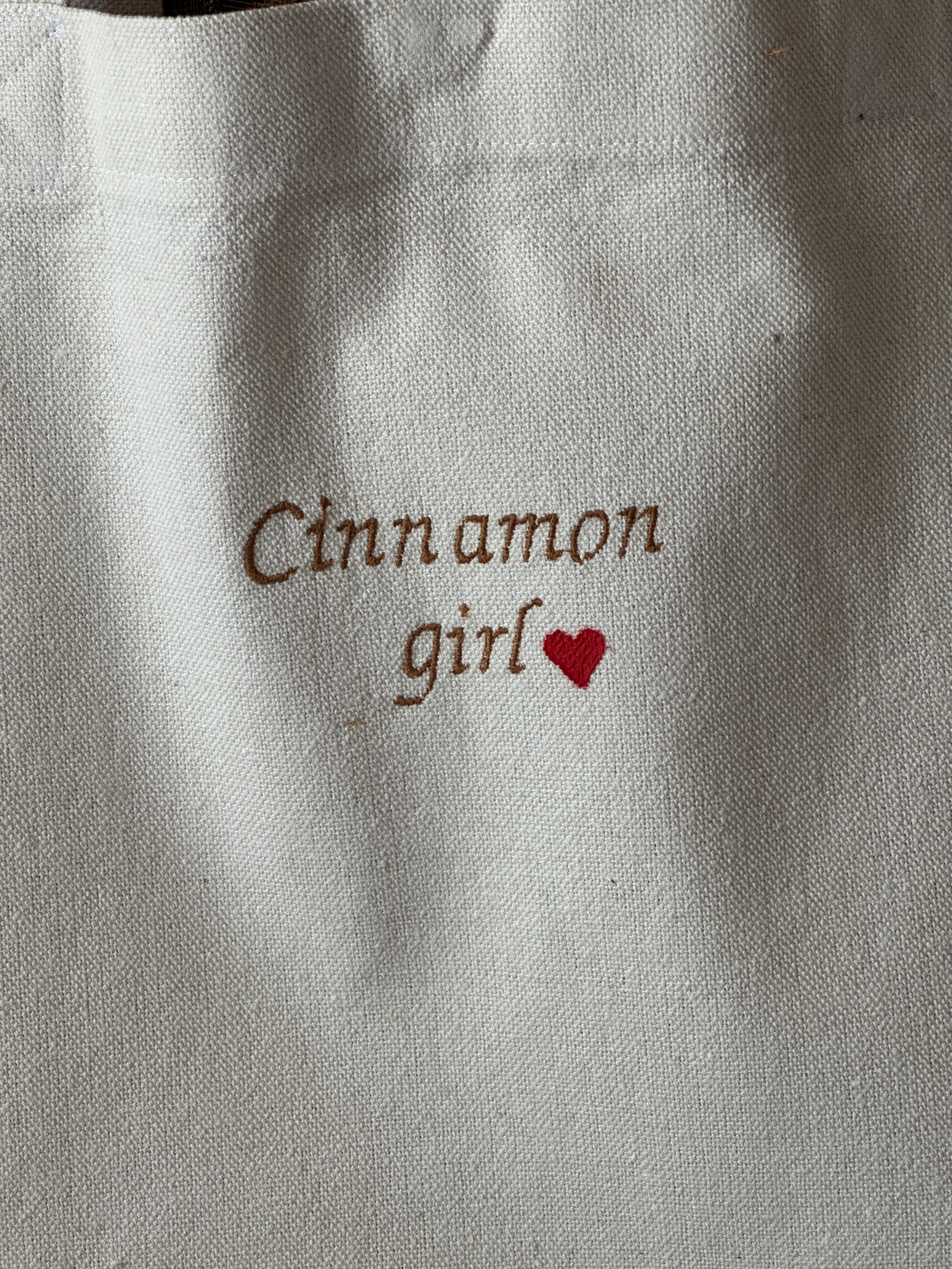 Cinnamon girl- large tote bag