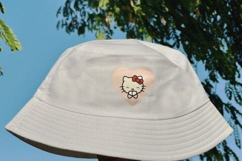 hello kitty - white bucket hat