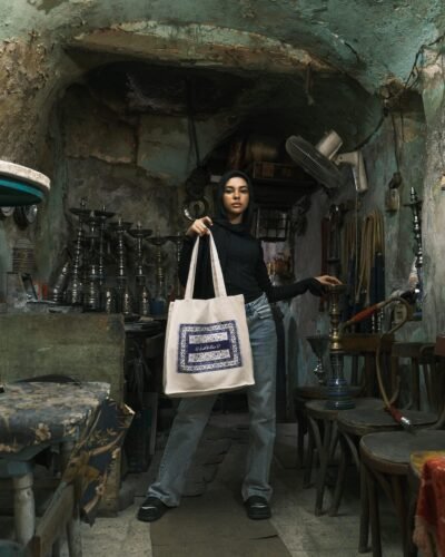 Agape - large off white tote bag