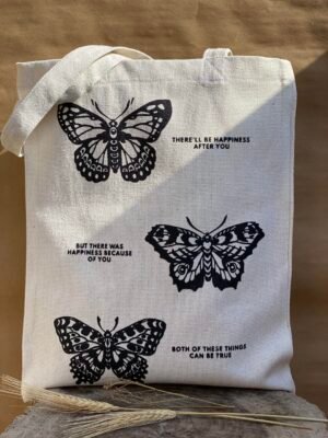 taylor swift ~ happiness- medium off white tote bag