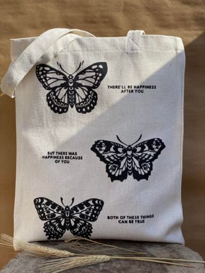 taylor swift ~ happiness- medium off white tote bag