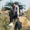 رهاب العربية - large black tote bag - Image 3
