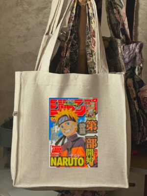 naruto - large off white tote bag