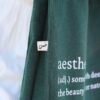 Aesthete - large oil green tote bag - Image 2