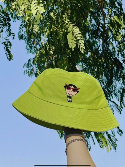 Buttercup- Green bucket hat