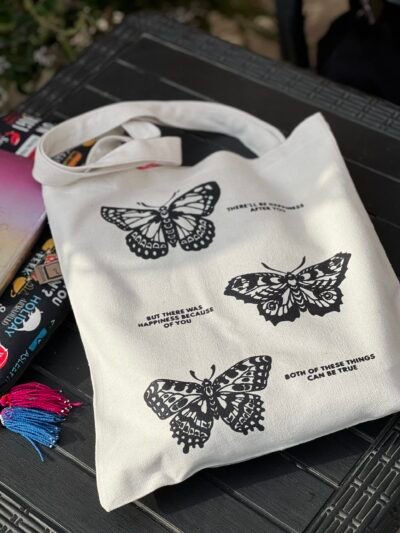 taylor swift ~ happiness- medium off white tote bag