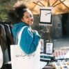 إنما الحياة عقيدة و جهاد- large off white tote bag - Image 3