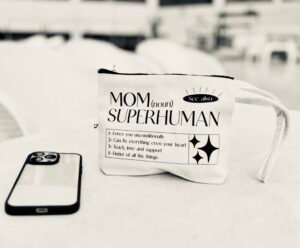 mom - off white pouch