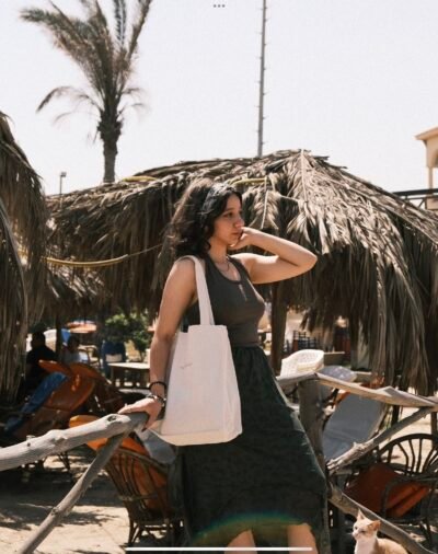 peace and quiet- large off white tote bag