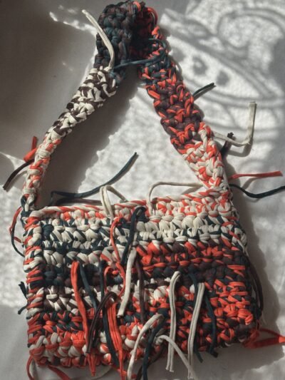 sunset- crochet bag