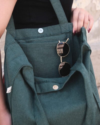 Palestine will be free - large oil green tote bag