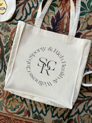 scr - large off white tote bag