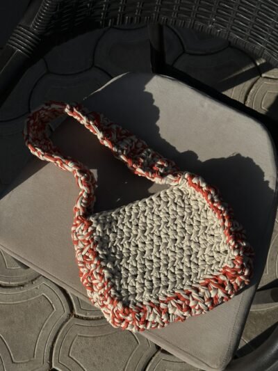 Strawberry milk - crochet bag