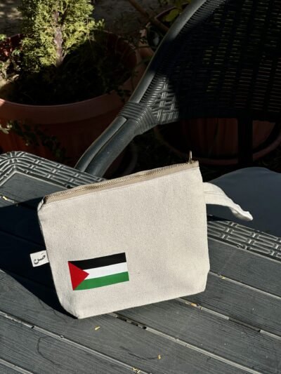 palestine flag - off white pouch