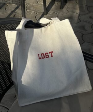 Lost - large off white tote bag