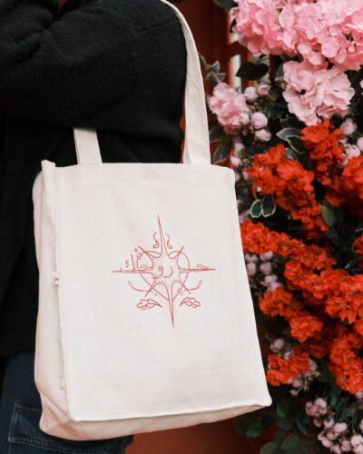 حب روحك - large off white tote bag