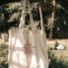 حب روحك - large off white tote bag