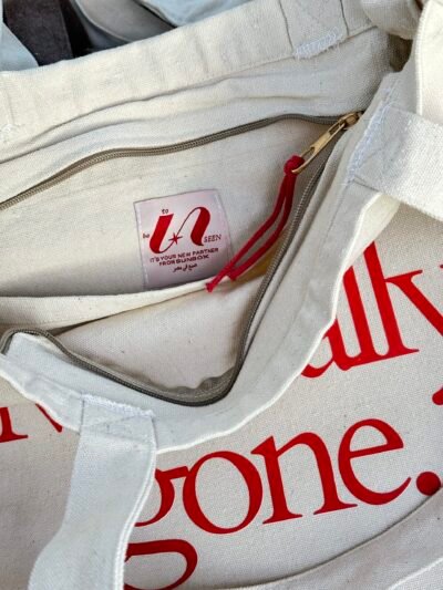 IMG_6594 Mentally gone - large off white tote bag