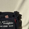 Museum - Navy Blue Large Tote Bag