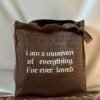 Museum - Large Brown Tote bag