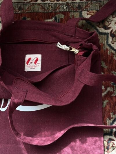 سلام | Peace - large Burgundy tote bag