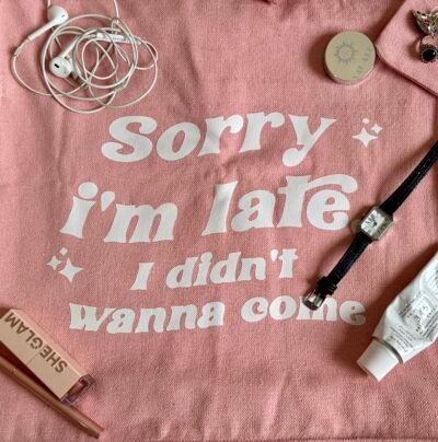 FullSizeRender sorry - dusty pink large tote bag