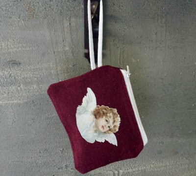 Angle  - Burgundy Coin Pouch