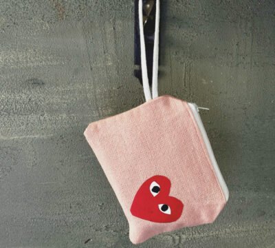 heart - pink Coin Pouch