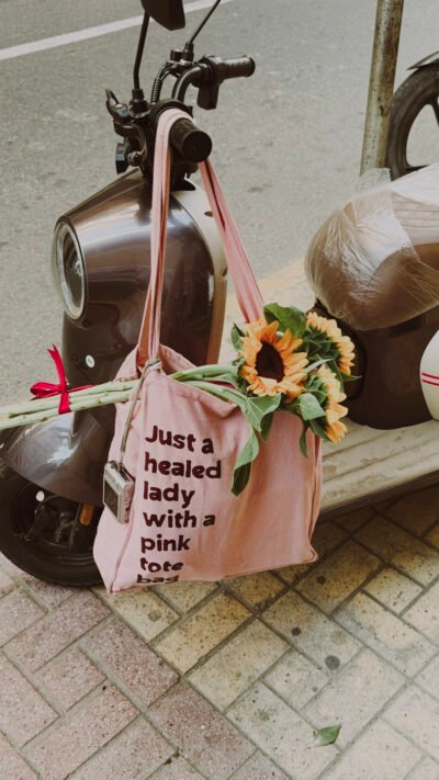 IMG_3972 Healed-ish ✨ - Large Pink Tote bag