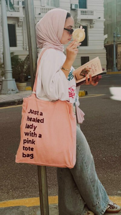 IMG_3976 Healed-ish ✨ - Large Pink Tote bag